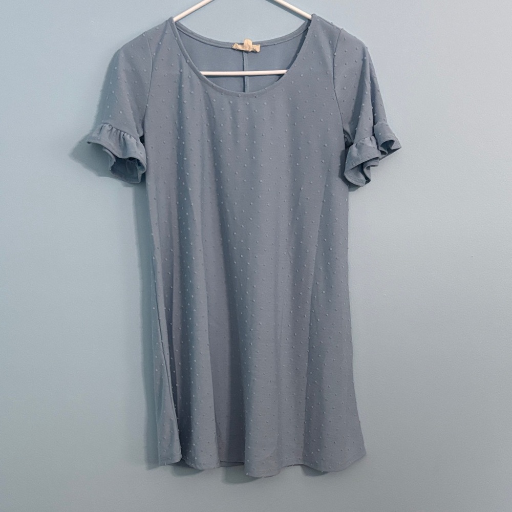 See You Monday Blue Mini Dress